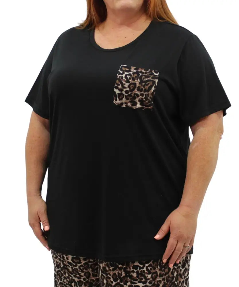 Ladies Printed PJ Top