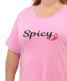 Ladies Printed PJ Top