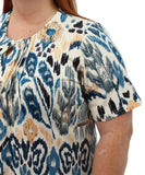 Ladies Printed Pleated Tunic