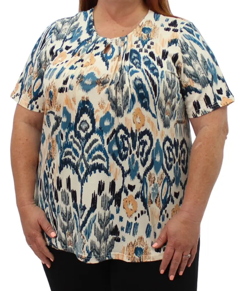 Ladies Printed Pleated Tunic