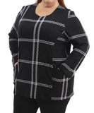 Ladies Printed Pocket Detail Tunic | Eagle Clothing | Plus Size | Big & Tall