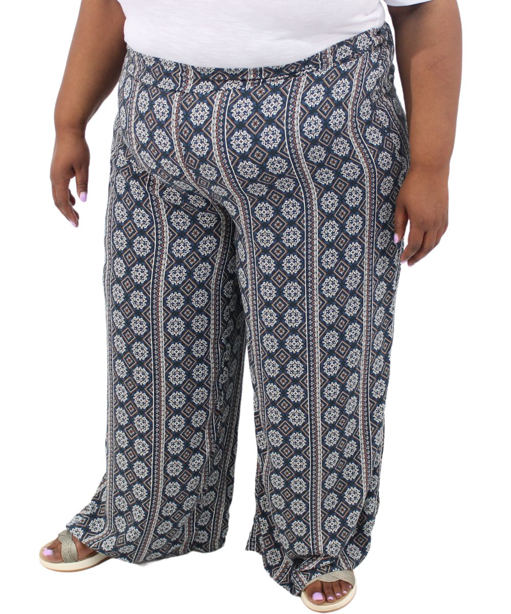 Ladies Printed Rayon Pants | R349.90 Eagle Clothing Plus Size Big & Tall