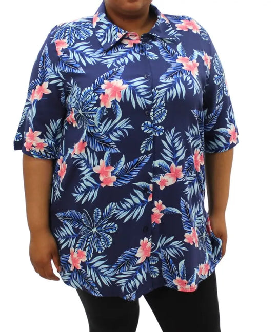 Ladies Printed Rayon Shirt