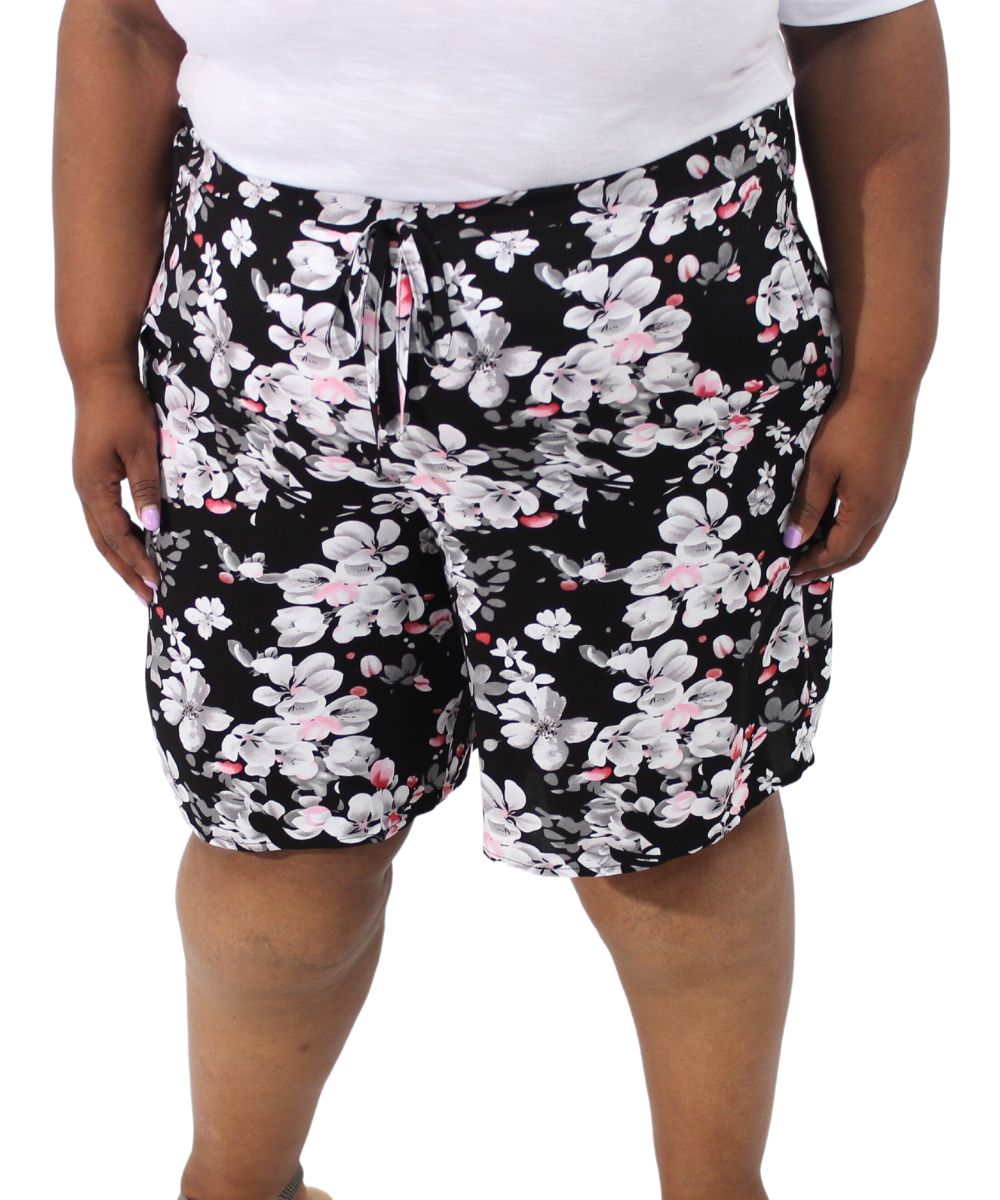 Ladies Printed Rayon Shorts | R259.90 Eagle Clothing Plus Size Big & Tall