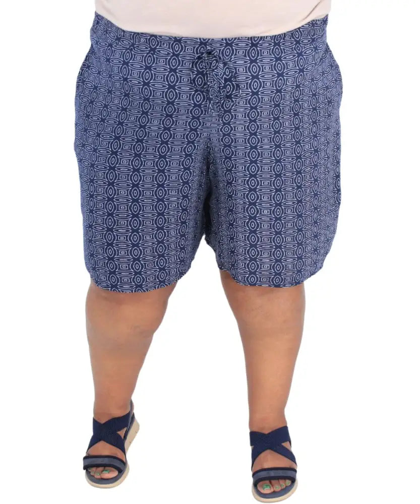 Ladies Printed Rayon Shorts | R149.90 Eagle Clothing Plus Size Big & Tall