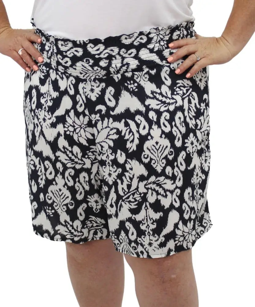 Ladies Printed Rayon Shorts