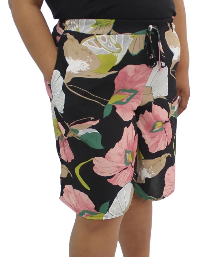 Ladies Printed Rayon Shorts | Eagle Clothing | Plus Size | Big & Tall