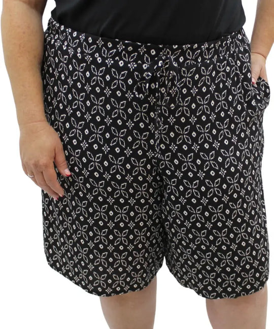 Ladies Printed Rayon Shorts