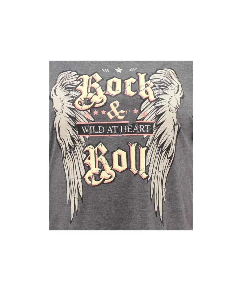 Ladies Printed Rock n Roll Tee | Eagle Clothing | Plus Size | Big & Tall