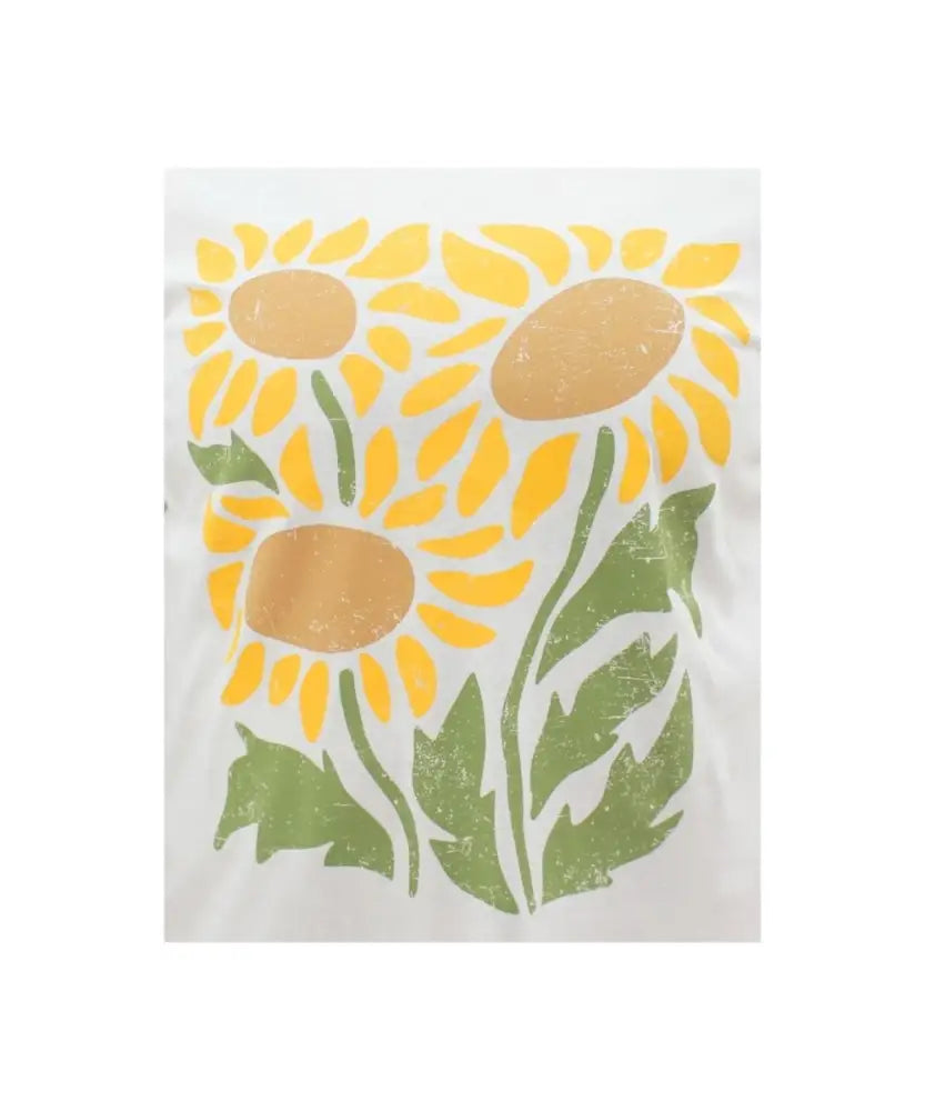 Ladies Printed Sunflower Tee | Eagle Clothing | Plus Size | Big & Tall