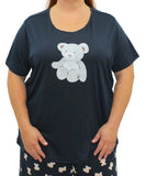 Ladies Printed Teddy PJ Top