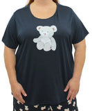 Ladies Printed Teddy PJ Top
