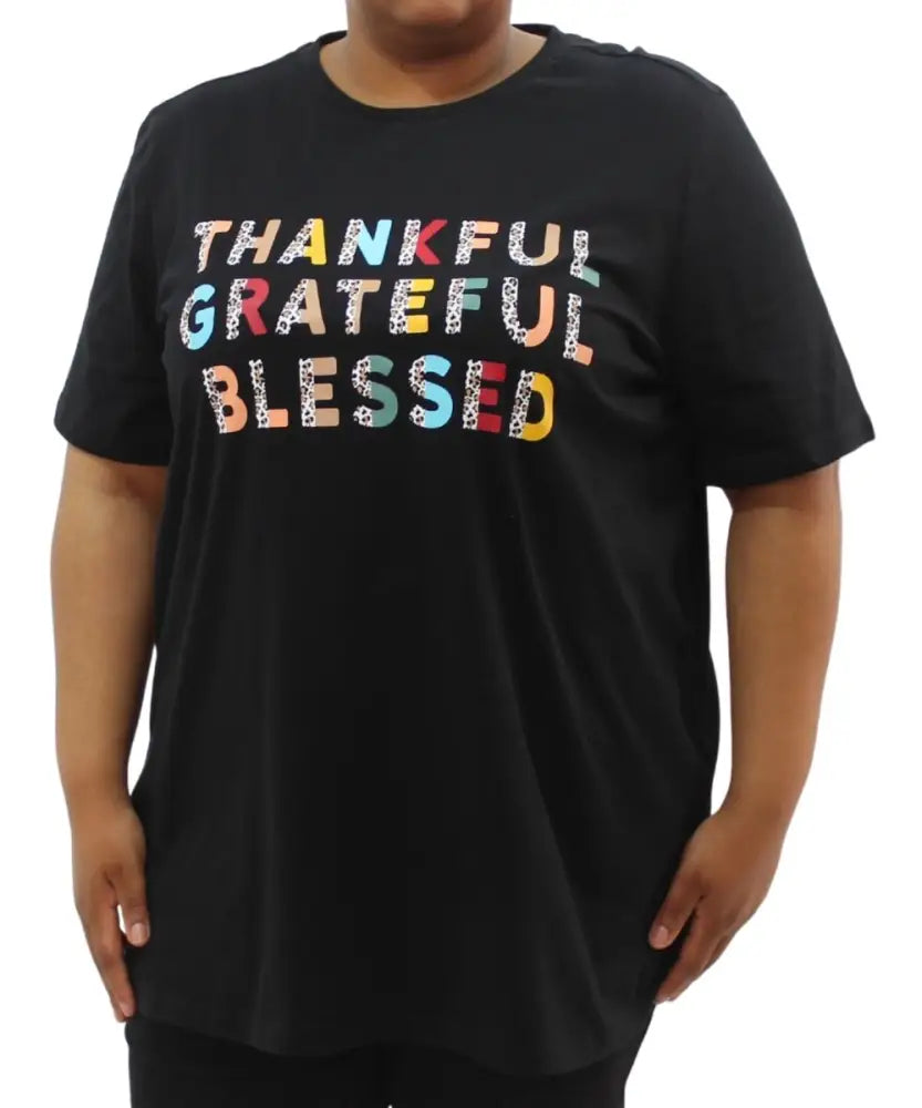 Ladies Printed Thankful Tee | R249.90 | Eagle Clothing | Plus Size | Big & Tall
