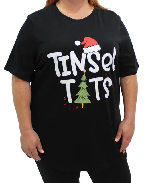 Ladies Printed Tinsel Tee