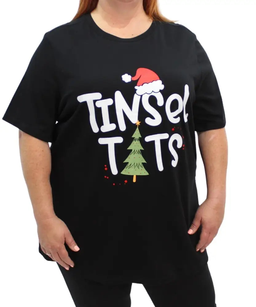 Ladies Printed Tinsel Tee