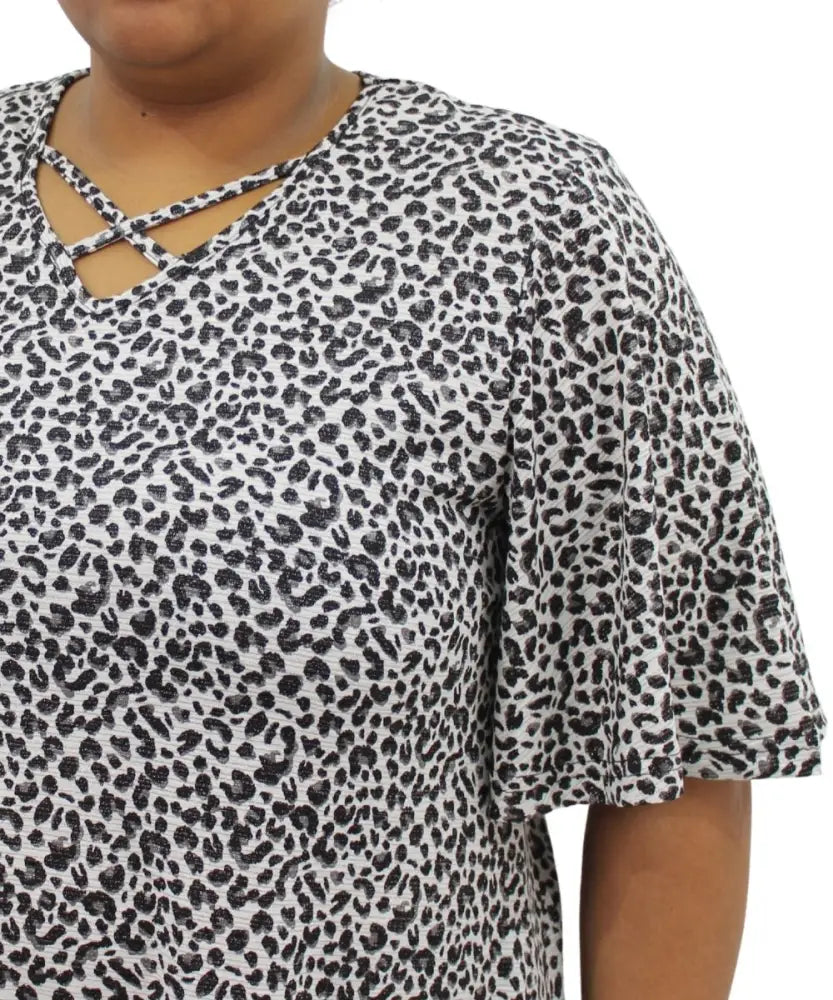 Ladies Printed XOver Top | Eagle Clothing | Plus Size | Big & Tall