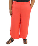 Ladies Rayon Button Detail Capri | Eagle Clothing | Plus Size | Big & Tall