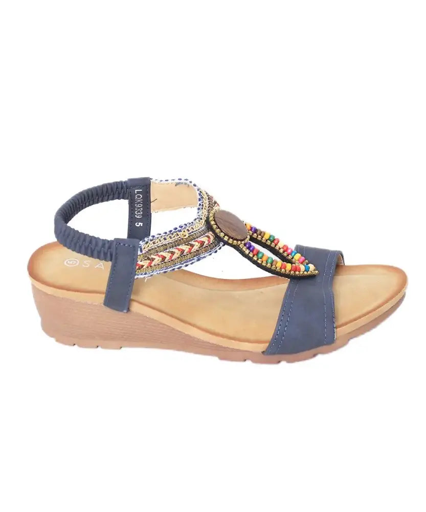 Ladies Savoy LQK9339 Wedge Sandal | R309.90 Eagle Clothing Plus Size Big & Tall