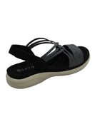 Ladies Savoy TMT Strappy Elasticated Mule | Eagle Clothing | Plus Size | Big & Tall