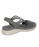 Ladies Savoy TMT Strappy Elasticated Mule | Eagle Clothing | Plus Size | Big & Tall