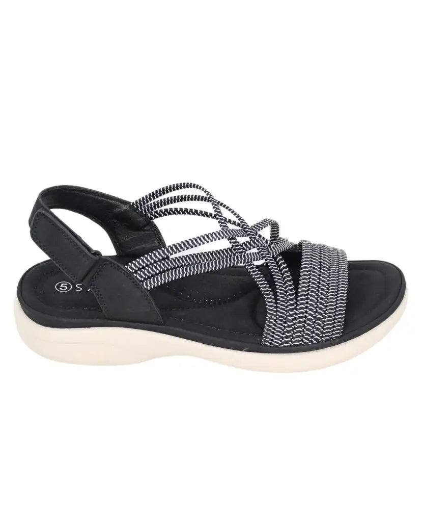 Ladies Savoy TMT Strappy Elasticated Mule | R529.90 | Eagle Clothing | Plus Size | Big & Tall