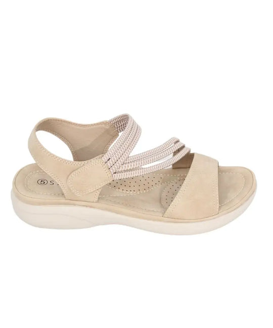 Ladies Savoy TMT Strappy Elasticated Mule