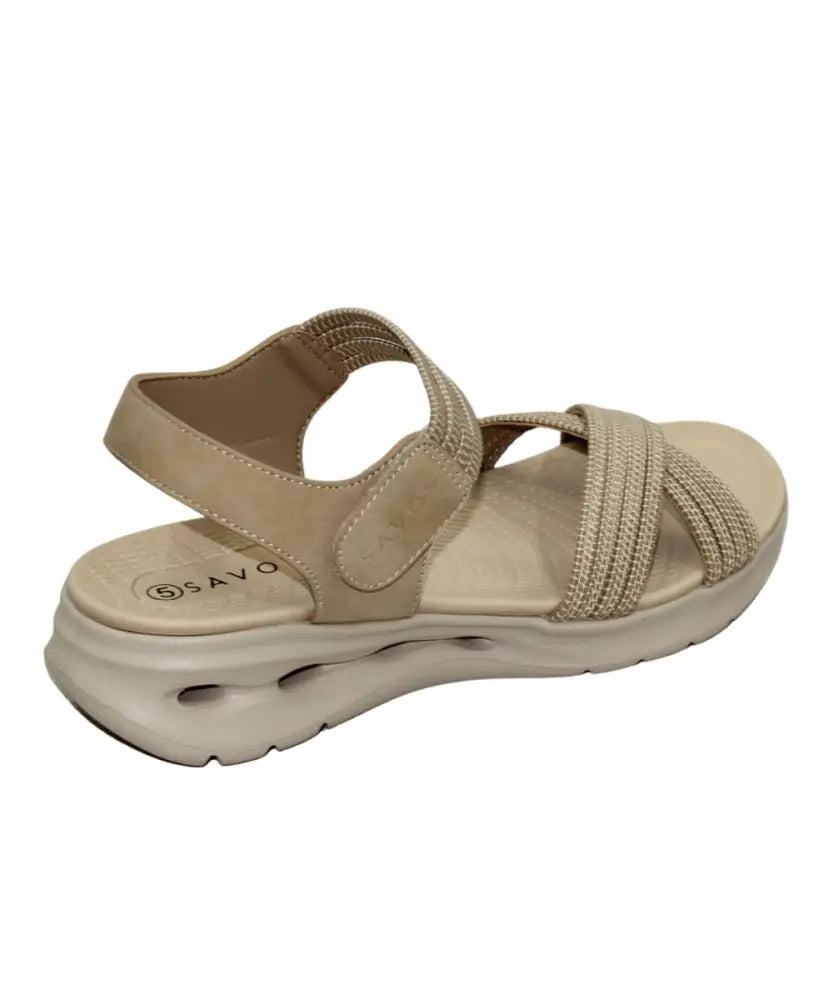 Ladies Savoy TMT Strappy Elasticated Mule | Eagle Clothing | Plus Size | Big & Tall