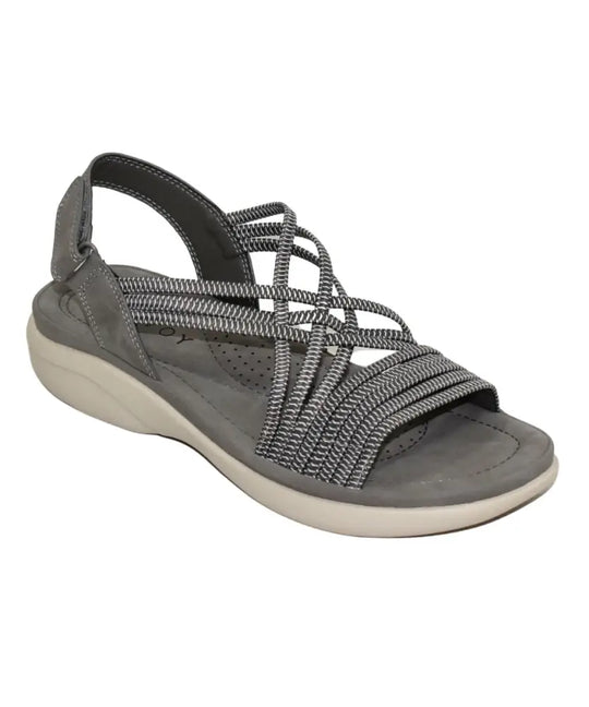 Ladies Savoy TMT Strappy Elasticated Mule