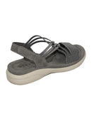 Ladies Savoy TMT Strappy Elasticated Mule | Eagle Clothing | Plus Size | Big & Tall