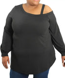 Ladies One Sided Off The Shoulder Top | Eagle Clothing | Plus Size | Big & Tall