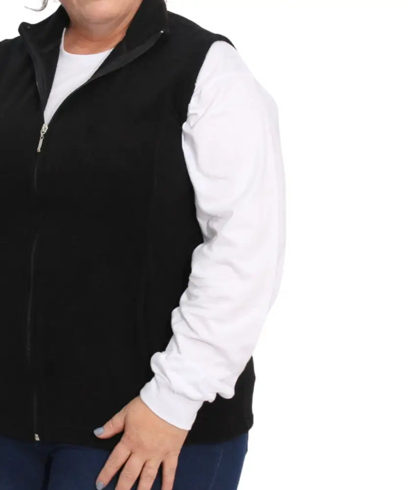 Ladies Sleeveless Fleece Jacket | Eagle Clothing | Plus Size | Big & Tall