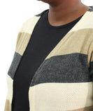 Ladies Stripe Cardigan | Eagle Clothing | Plus Size | Big & Tall