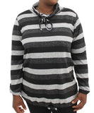 Ladies Stripe Funnel Neck Jersey | R349.90 | Eagle Clothing | Plus Size | Big & Tall