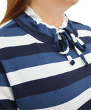 Ladies Stripe Funnel Neck Jersey | Eagle Clothing | Plus Size | Big & Tall