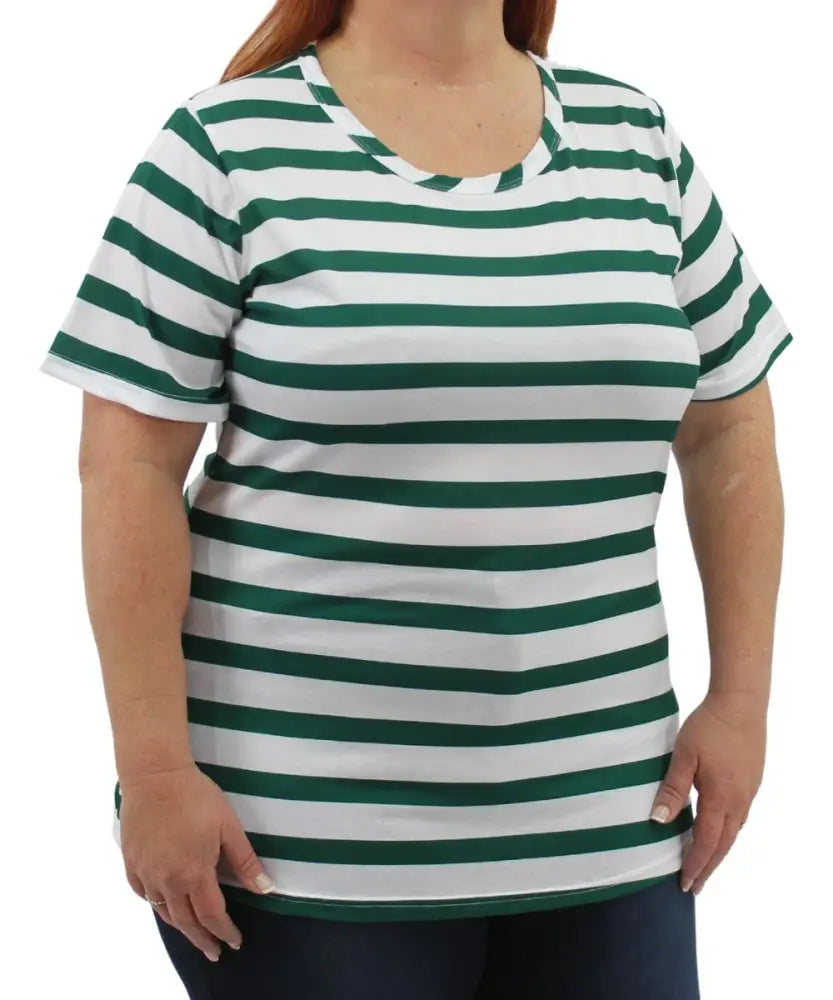 Ladies Stripe Tee | Eagle Clothing | Plus Size | Big & Tall