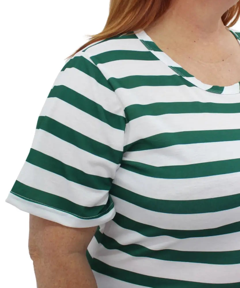 Ladies Stripe Tee | Eagle Clothing | Plus Size | Big & Tall