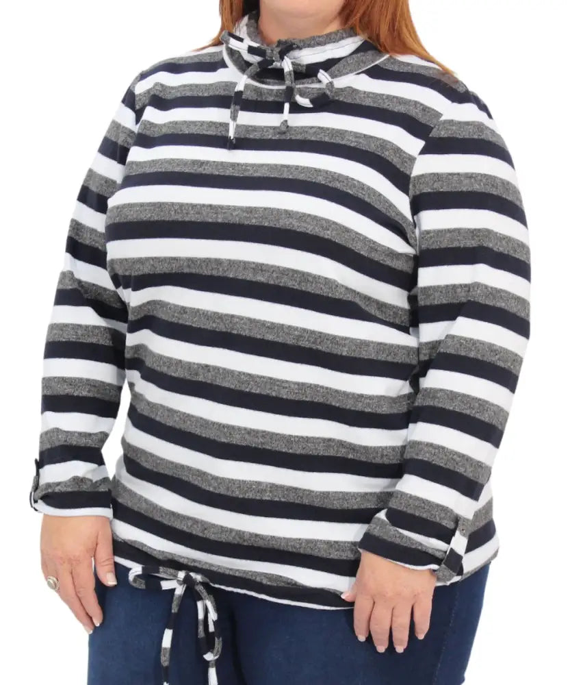 Ladies Stripe Tie Design Jersey | R329.90 | Eagle Clothing | Plus Size | Big & Tall