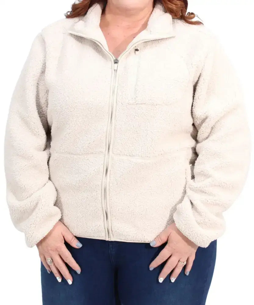 Ladies Teddy Fleece Jacket | R550 | Eagle Clothing | Plus Size | Big & Tall