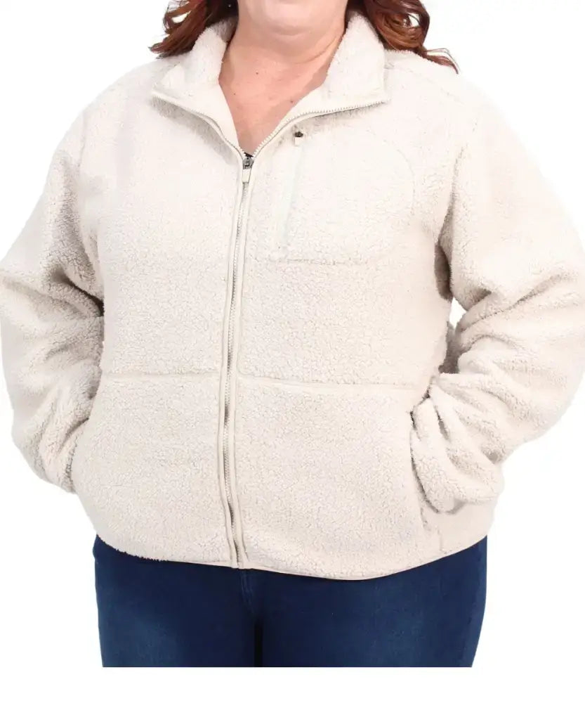 Ladies Teddy Fleece Jacket | Eagle Clothing | Plus Size | Big & Tall