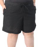 Ladies Washer Cotton Linen Shorts | R329.90 | Eagle Clothing | Plus Size | Big & Tall