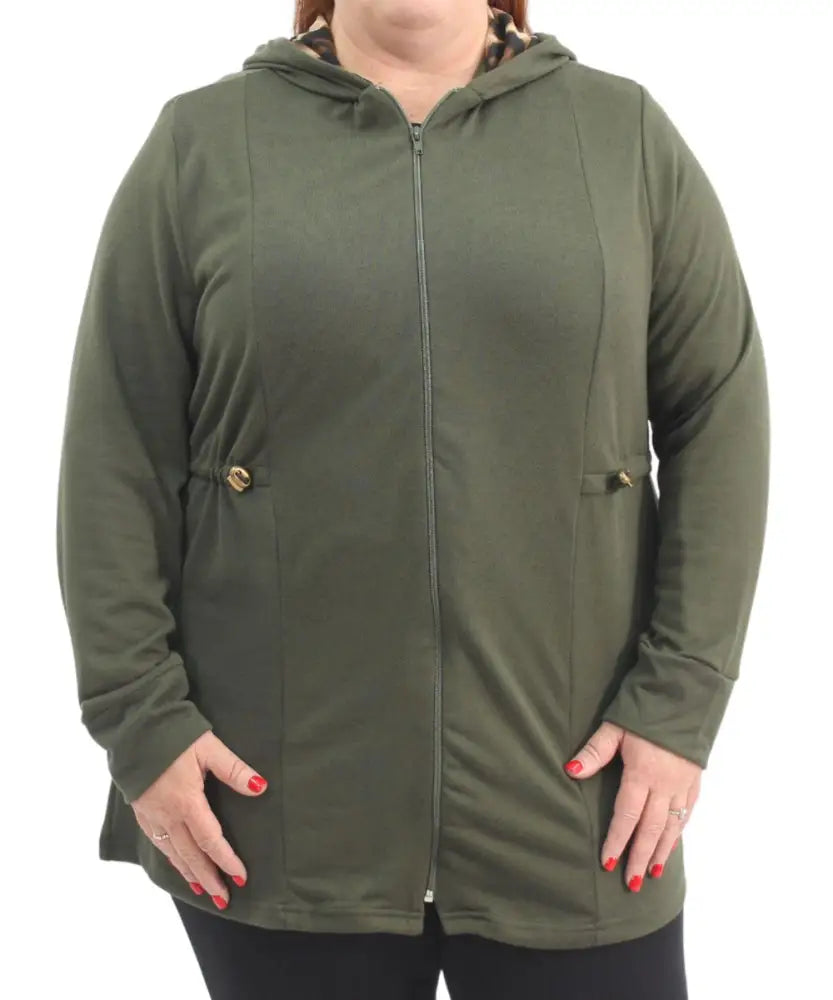 Ladies Zip Through Cardigan | Eagle Clothing | Plus Size | Big & Tall