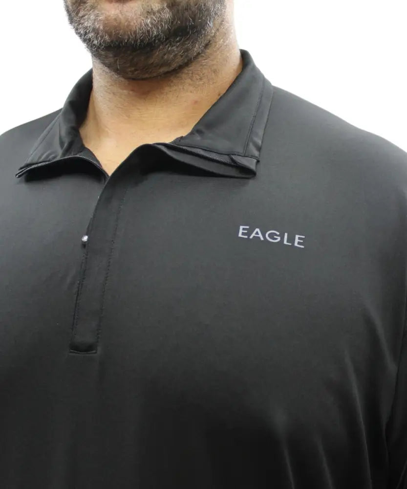 Mens 1/4 Zip Active Long Sleeve | Eagle Clothing | Plus Size | Big & Tall