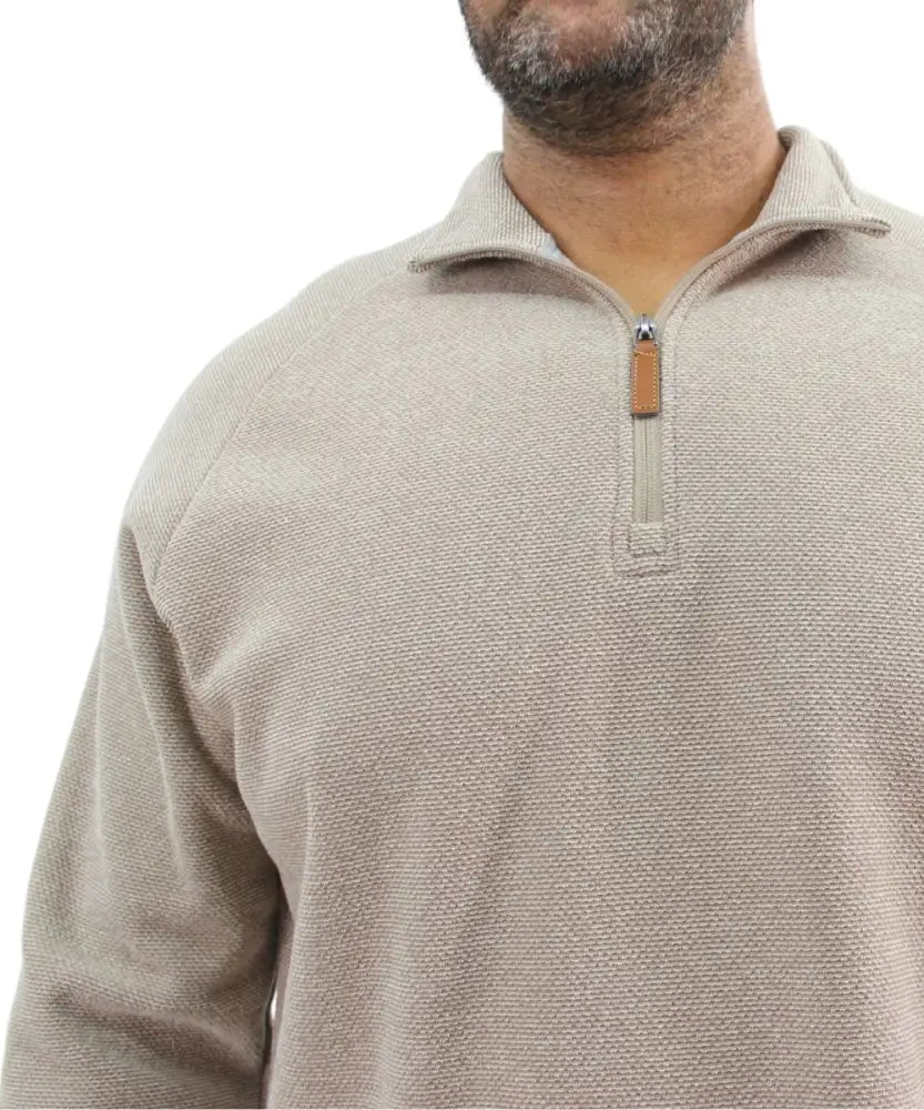 Mens 1/4 Zip Fleece Jersey | Eagle Clothing | Plus Size | Big & Tall