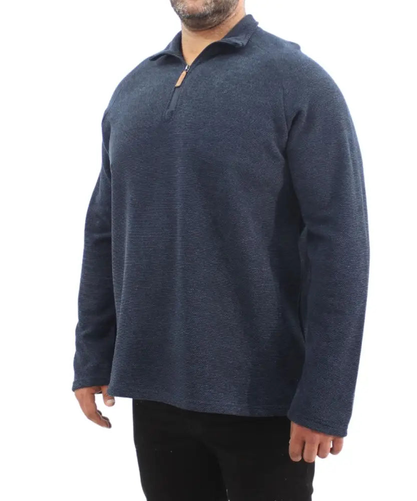 Mens 1/4 Zip Fleece Jersey | Eagle Clothing | Plus Size | Big & Tall