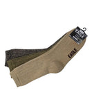 Beige Eagle branded socks with dark trim in Men’s 3 Pack Boot Socks for comfort