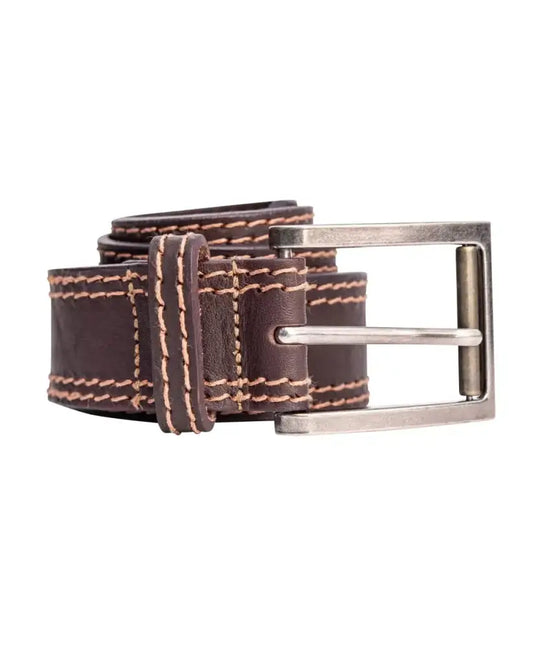 Mens 40MM Leather Stitch Belt
