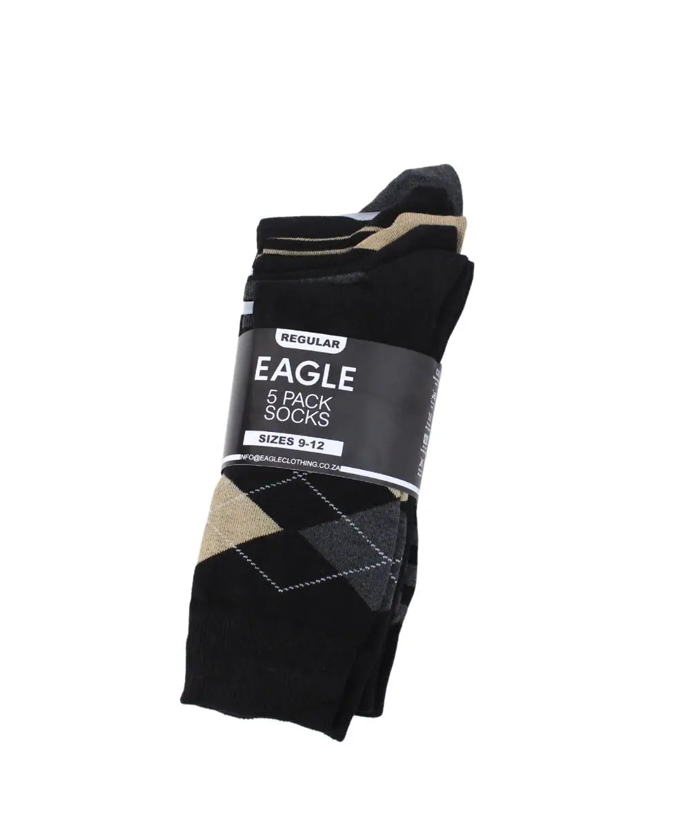 Mens 5 Pack Anklet Mix Socks | R209.90 Eagle Clothing Plus Size Big & Tall