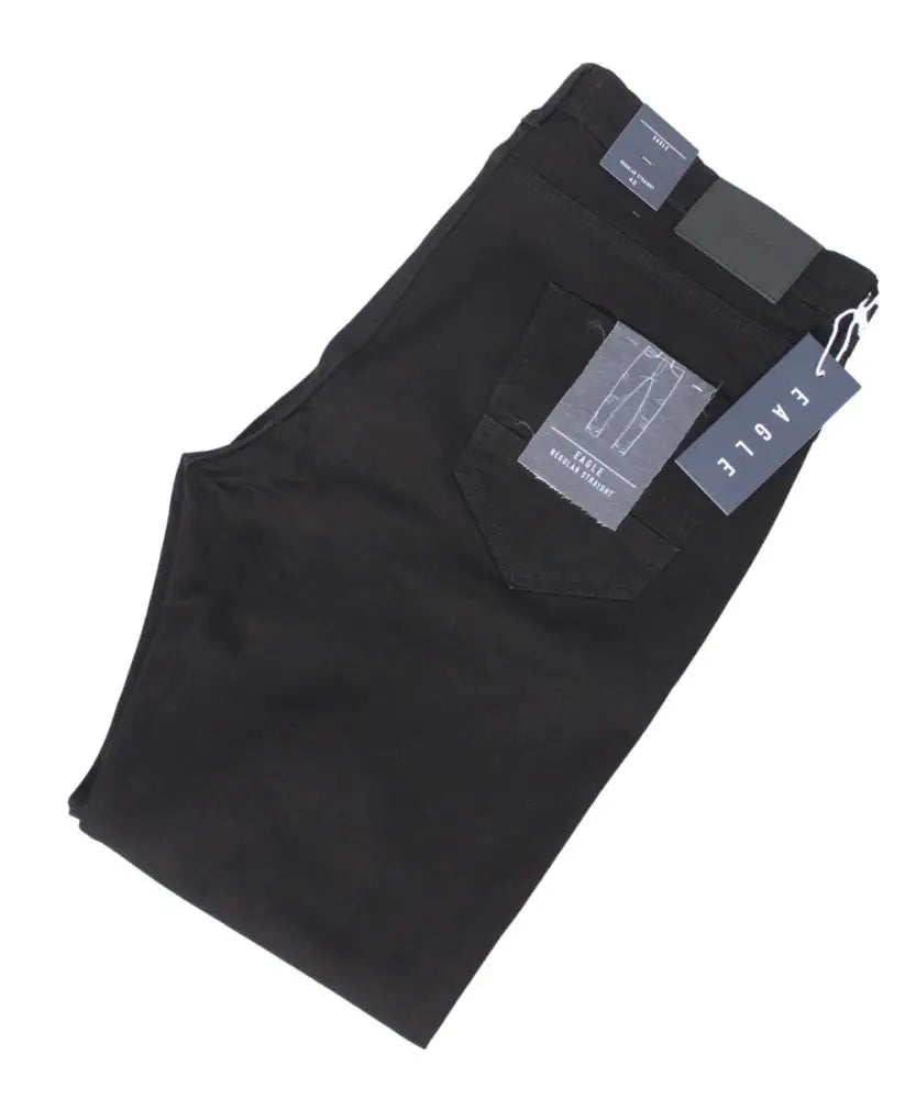Pair of folded black Mens Colorado Eagle jeans with attached tags for sale