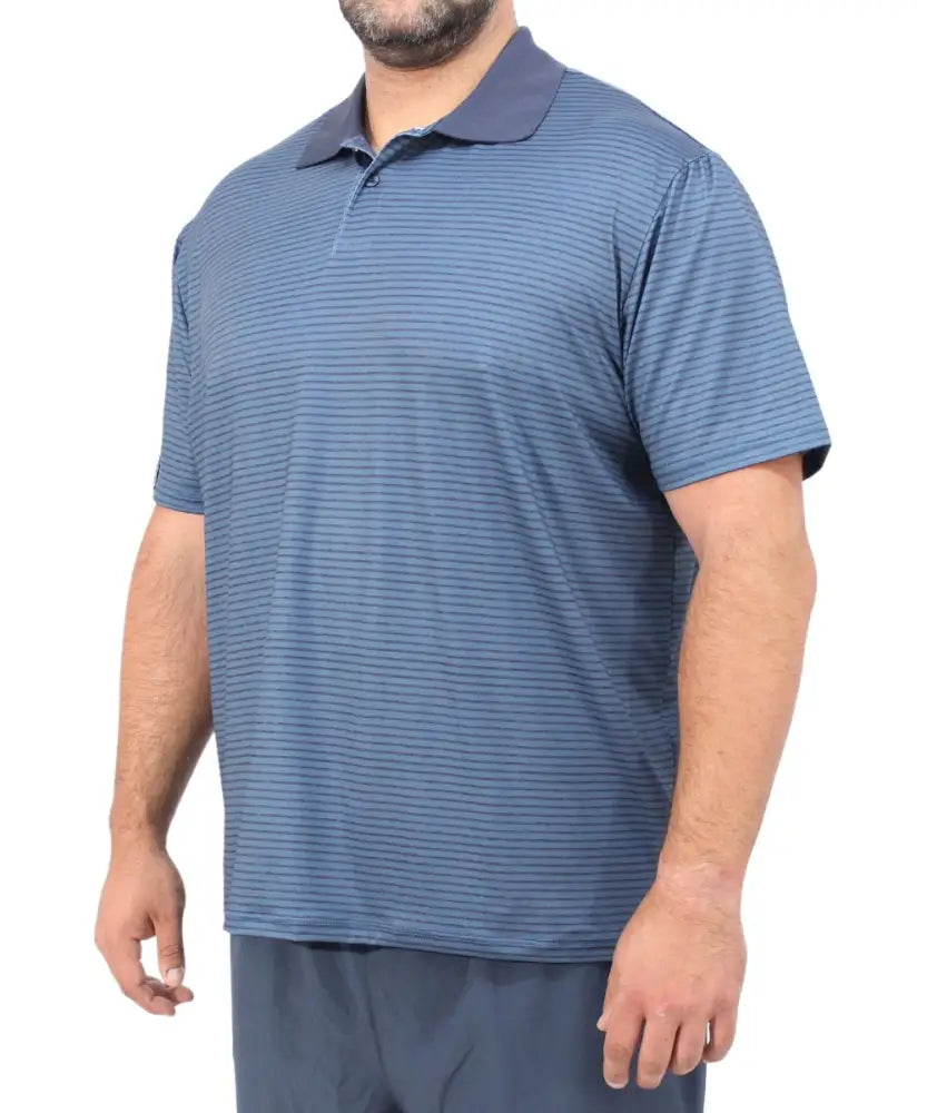 Mens Dri Fit Stripe Golfer
