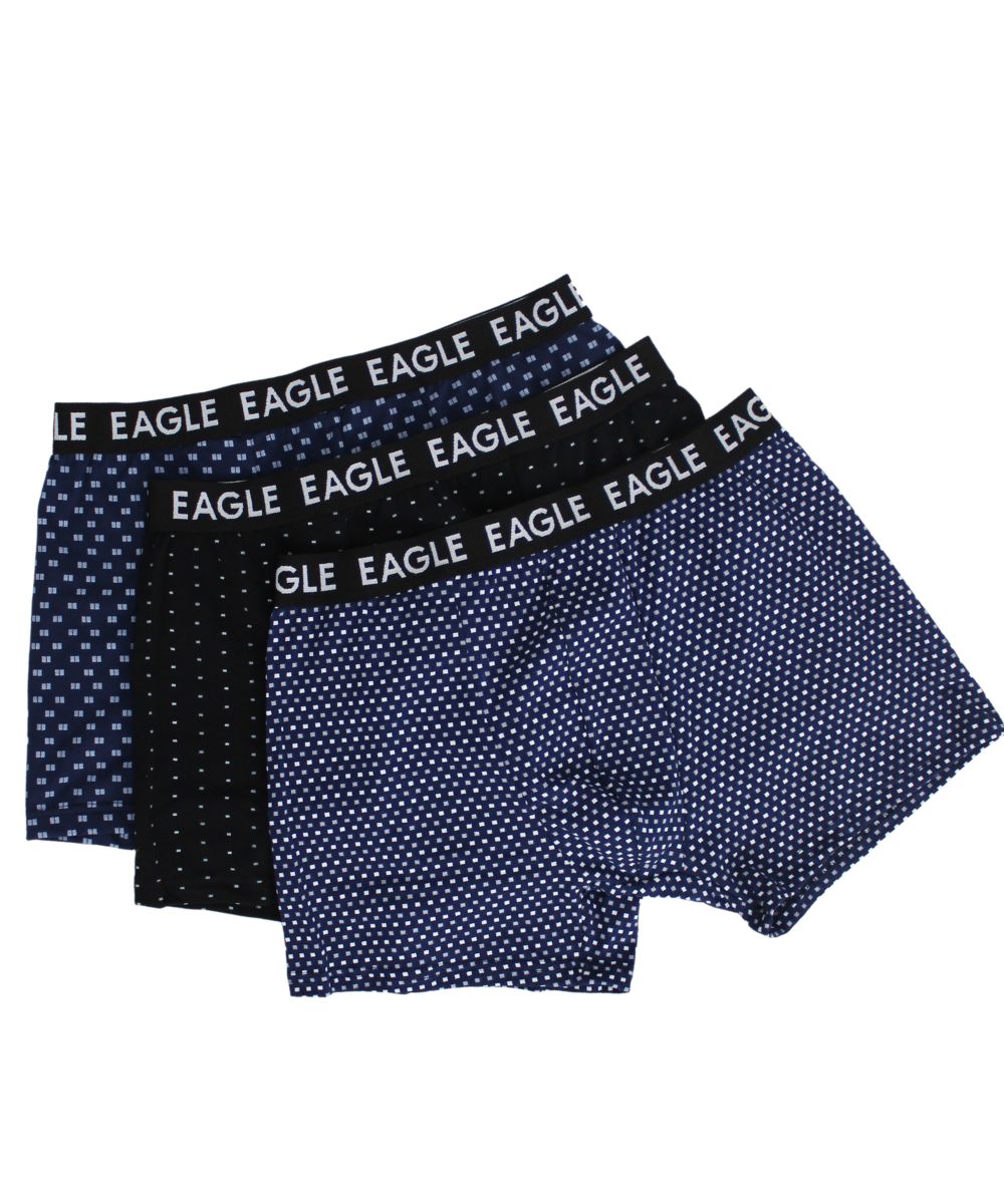 Mens Eagle 3 Pack Printed Trunks | R379.90 Clothing Plus Size Big & Tall
